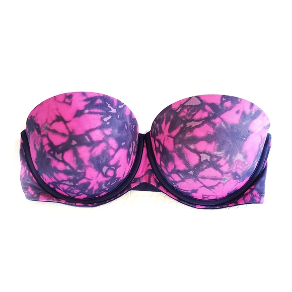PINK Victoria's Secret Other - 34D Pink Victoria's Secret Tie Dye Strapless Bra